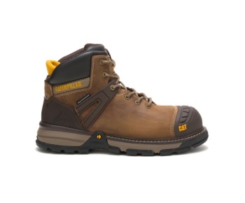 Caterpillar Work Boots South Africa Excavator Superlite Waterproof Nano Toe Brown - Cat Boots For Men - CH1683974